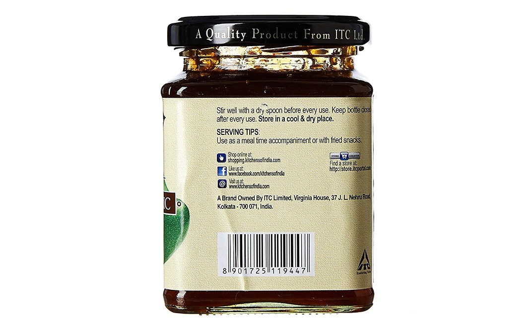Kitchens Of India Mango Garlic Chutneys    Glass Jar  300 grams